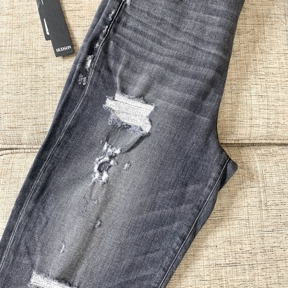 💫HP‼️💫 NWT HUDSON “Zooey” High Rise Straight Crop Jeans in “Smoke Show”, Sz 31 - Picture 6 of 6